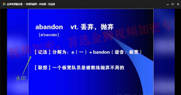 离线授权模式水印效果