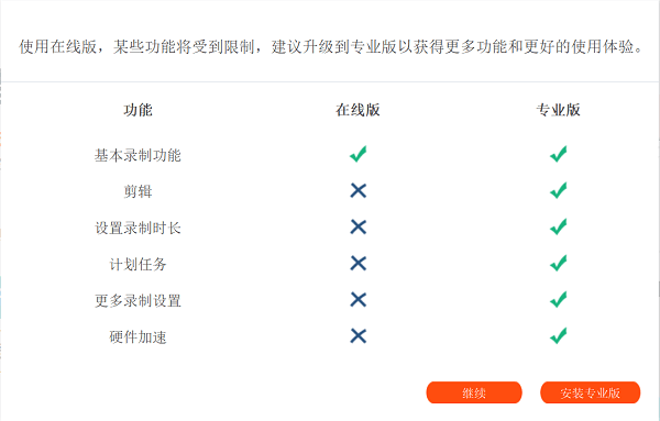 录猎在线与专业对比