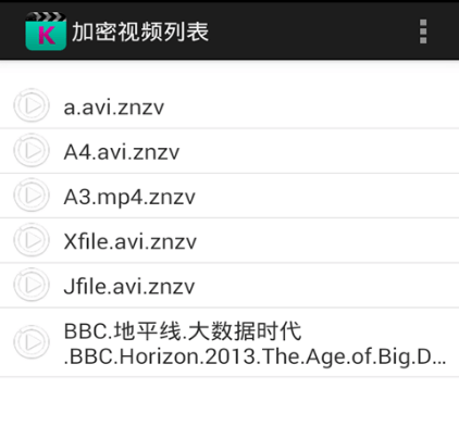 加密视频列表